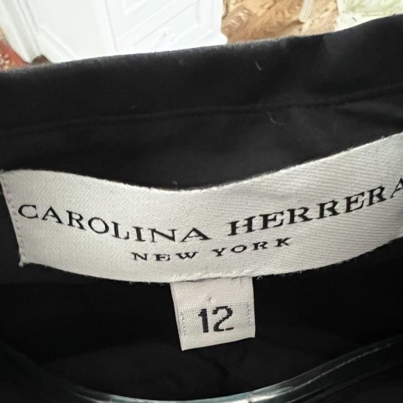 Carolina Herrera Black Button-Up Blouse - Picture 4 of 5
